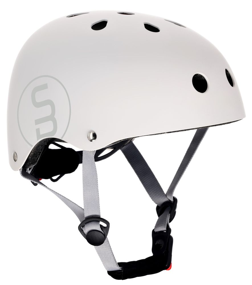 Weißer Kinder-Fahrradhelm mit Belüftungsöffnungen