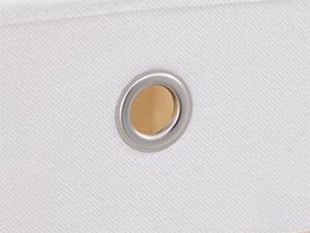 SONGMICS Aufbewahrungskörbe, 6er Set, faltbare Stoffboxen mit PP-Platten, für Regal, 30 x 30 x 30 cm, weiß-beige