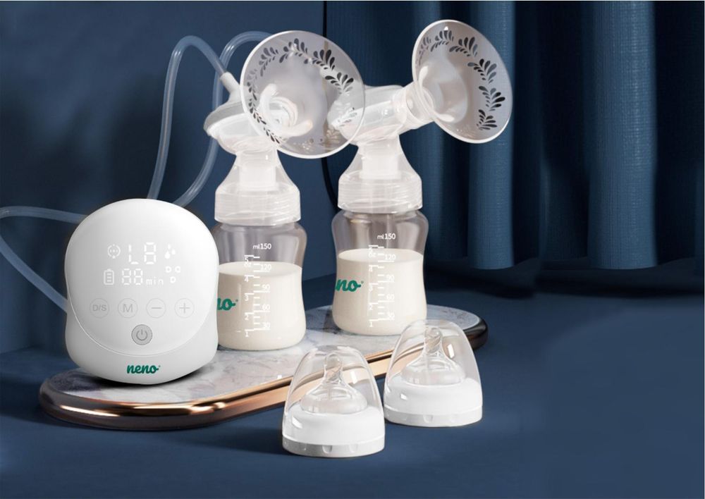 Komplettes Milchpumpen-Set mit 2 Flaschen, Saugern und BPA-freien Materialien