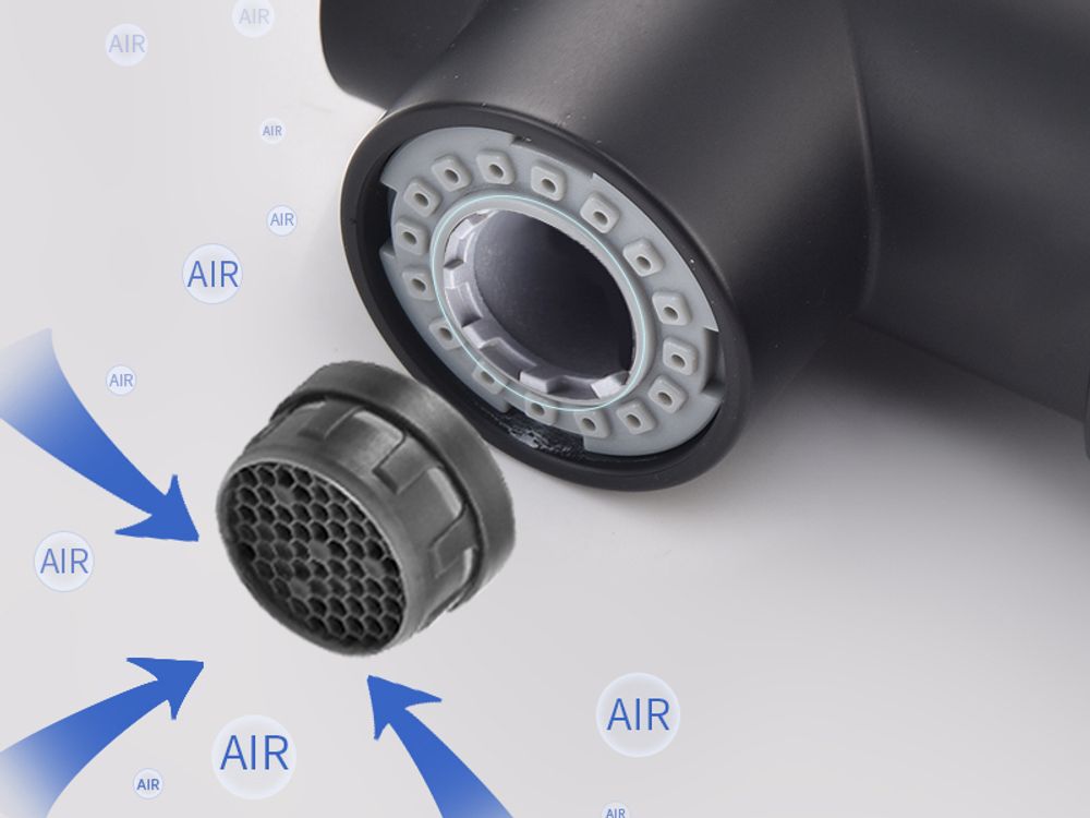 Wasserhahn Küche HOMELIVE 360°Schwenkbar Armatur Küche mit Brause Zwei Wasserstrahlarten Mischbatterie Küche Schwarz Spülarmaturen Küche Einhebel