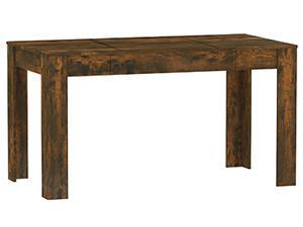 vidaXL Esstisch Räuchereiche 140x74,5x76 cm Holzwerkstoff
