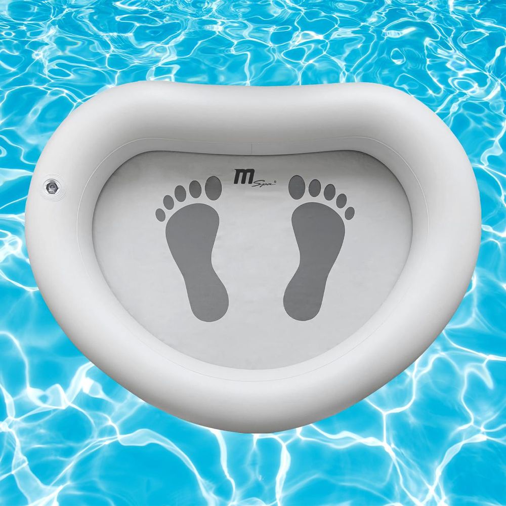 MSpa Fußwanne | Whirlpool Zubehör - Aufblasbares Fußbad - Pool Hygiene - Fuß Becken - Wanne - tragbar - Wellness - Spa - 73 x 93 cm