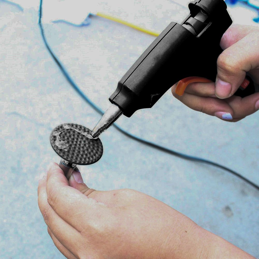 Ausbeulwerkzeug Dellenlifter Dellen Reparatur Set 7x Gleithammer-Dellenabzieher Repair Dellen Reparatur Ausbeulwerkzeug Fahrzeug Hagel Schaden Ausbeulwerkzeug Dent Puller Retoo