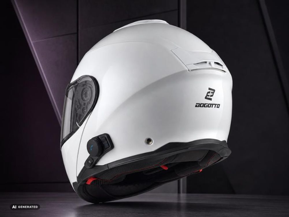 Bogotto H272 Bluetooth Klapphelm, schwarz matt, L (59/60)