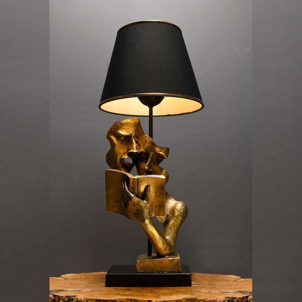 Opviq, Lecture, Tischleuchten, Schwarz, Metall, 23 x 23 x 57 cm