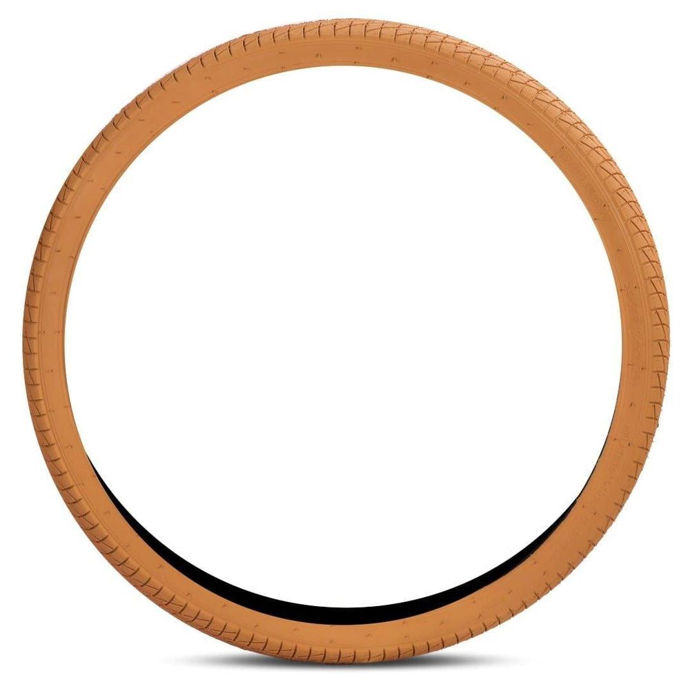 Opona bici 24 pollici beige scuro vista frontale.