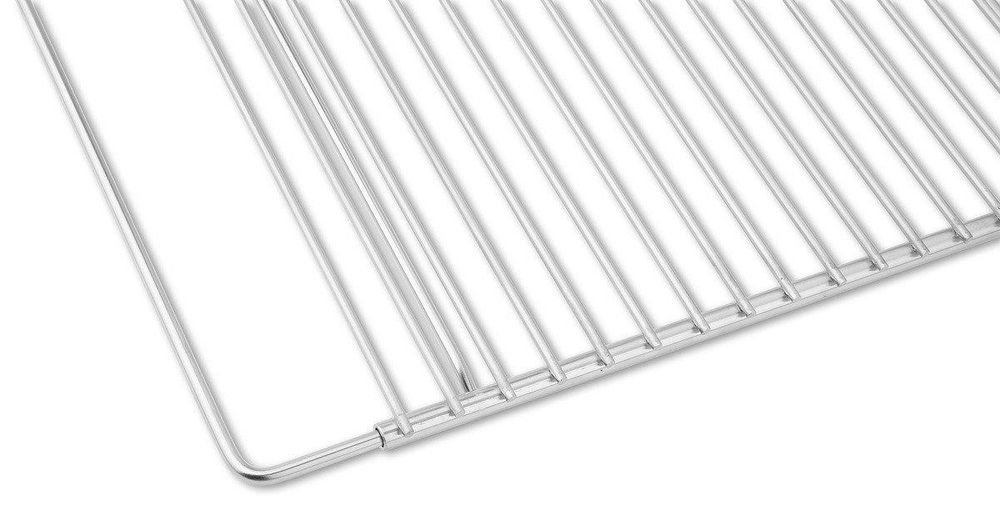 DEOS Verstellbarer Grillrost aus Edelstahl 40–55 × 30 cm mit Holzgriffen – Hauptansicht