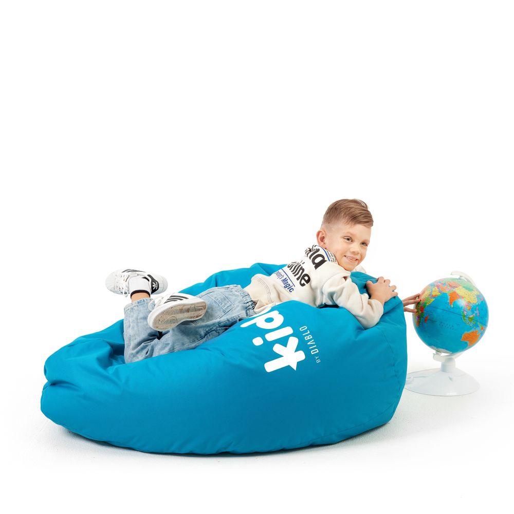 Kido By Diablo Kindersitzsack mit Füllung Sitzsack Gaming Sessel Beanbag Farbe:  Blau