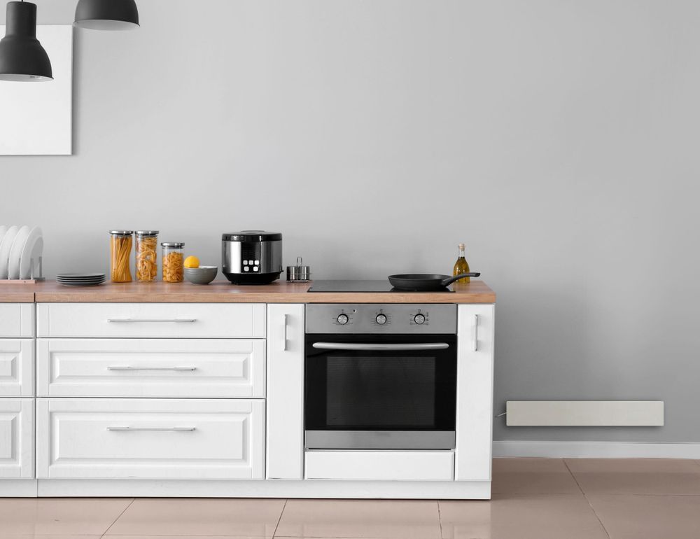 Küche mit Schimmel Dry Paneel - zur Vermeidung von Schimmel.