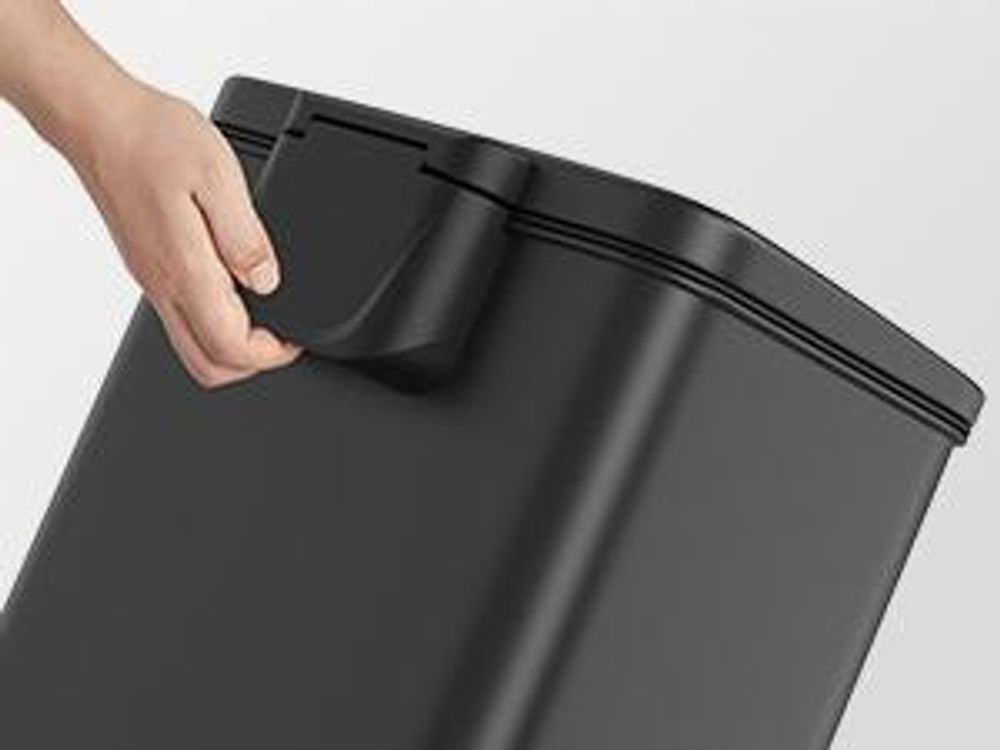 SONGMICS Mülleimer Küche, 40 Liter Abfalleimer, großer Tretmülleimer, mit Deckel,