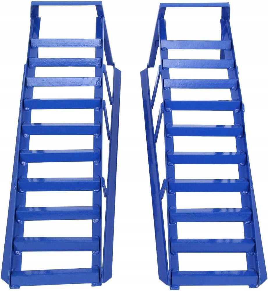 LUXTOM | Auffahrrampe, 2 Stück, 91x35x27, Tragkraft 2000kg, für PKW Auto, Rampe, Auffahrböcke, Auffahrrampen-Set
