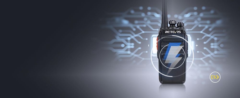 Radio Retevis RT24, 16 canaux VOX Squelch radio portative Rechargeable avec oreillette Support de charge USB, pour l'école, l'hôtel, le chantier de construction