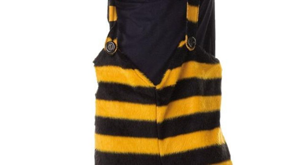 Hose Biene Bienchen Biene Brummer Tierkostüm Schwarz-Gelb 1-TLG. Hose, XXL
