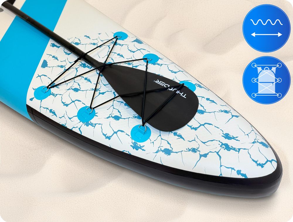 Deska SUP THUNDER® | MARIS | 320 x 75 x 15 cm | NIEBIESKA | Do 150 kg | Kompletny zestaw | Nadmuchiwana | Deska SUP | Akcesoria do desek SUP |