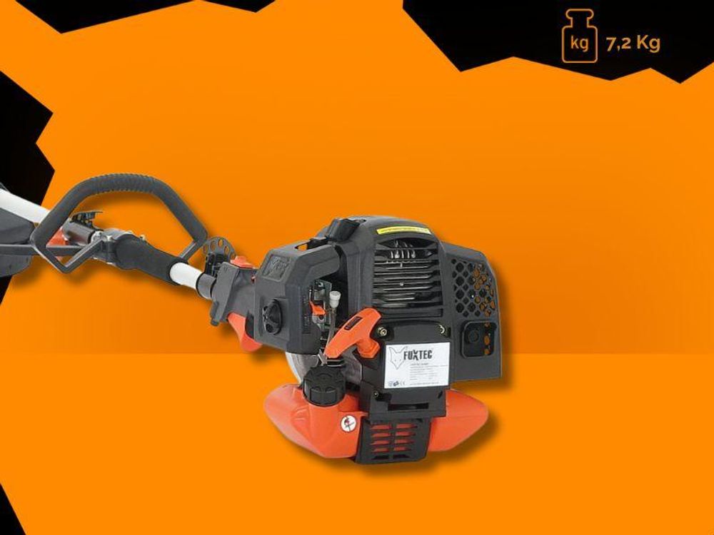 FUXTEC 5in1 Benzin Multigartengerät FX-MT152E - 52ccm | 9-Zahn Freischneider | 2-Takt | Rasentrimmer mit 3PS | Hochentaster | Heckenschere | Astsäge