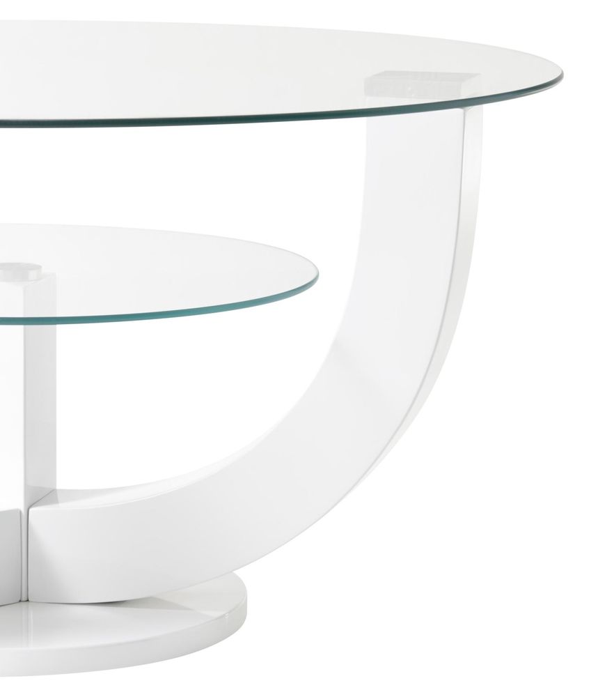 möbelando Couchtisch – moderner Tisch mit Glasplatte