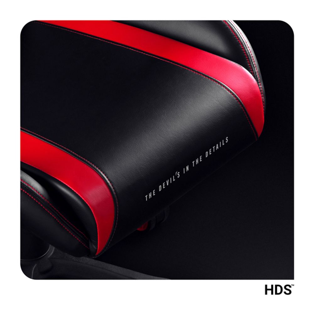 Krzesło gamingowe Diablo X-Horn Krzesło biurowe Krzesło do biurka Podłokietniki 3D Ergonomiczna poduszka pod kark/lędźwie Funkcja bujania Kolor: Czarno-czerwony, Rozmiar Mały