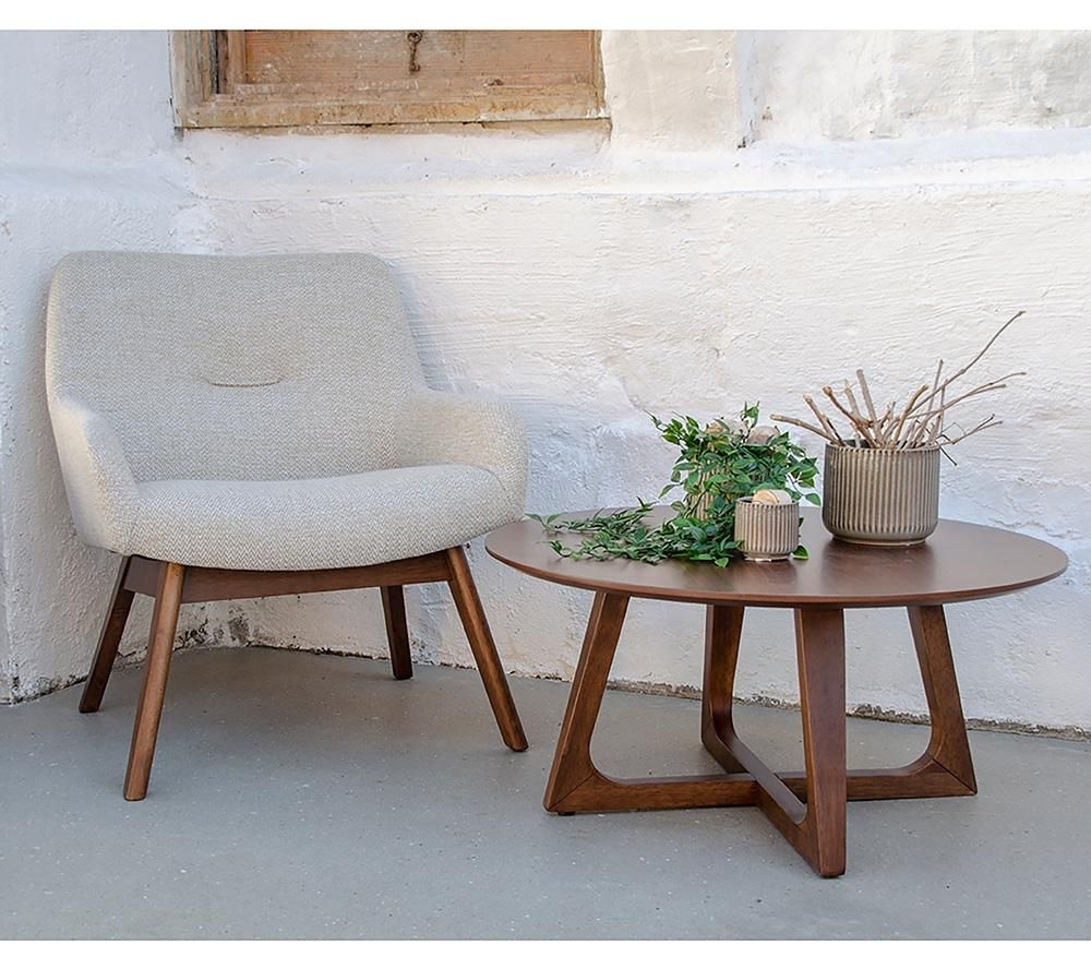 Hellerup – Couchtisch mit Nussbaumfurnier und elegantem Design