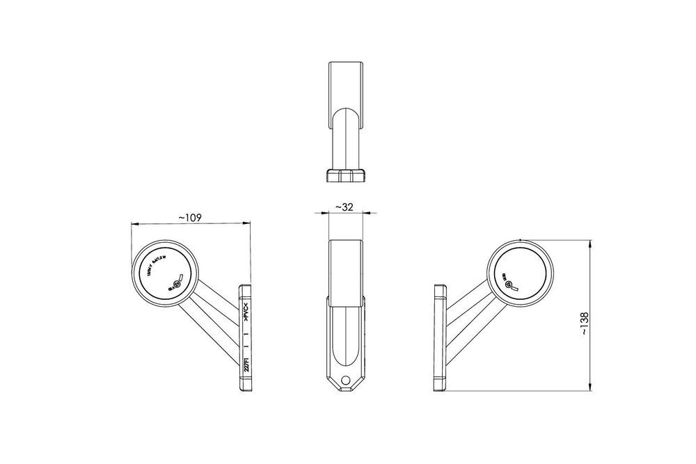 Horpol Ld 725/P Led-Positionsleuchte Rechts
