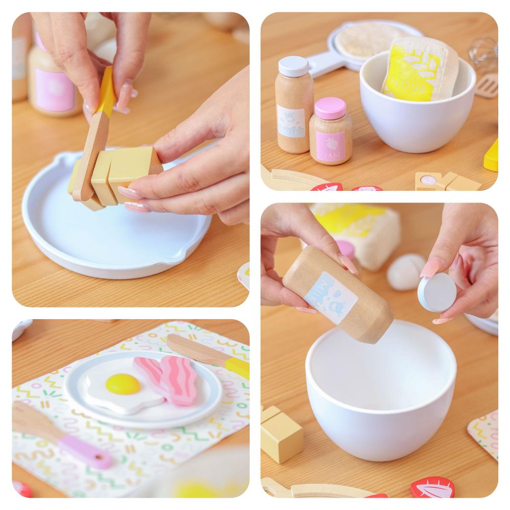 UMU Pfannkuchen-Spielset für Kinder zum gemeinsamen Kochen und Servieren