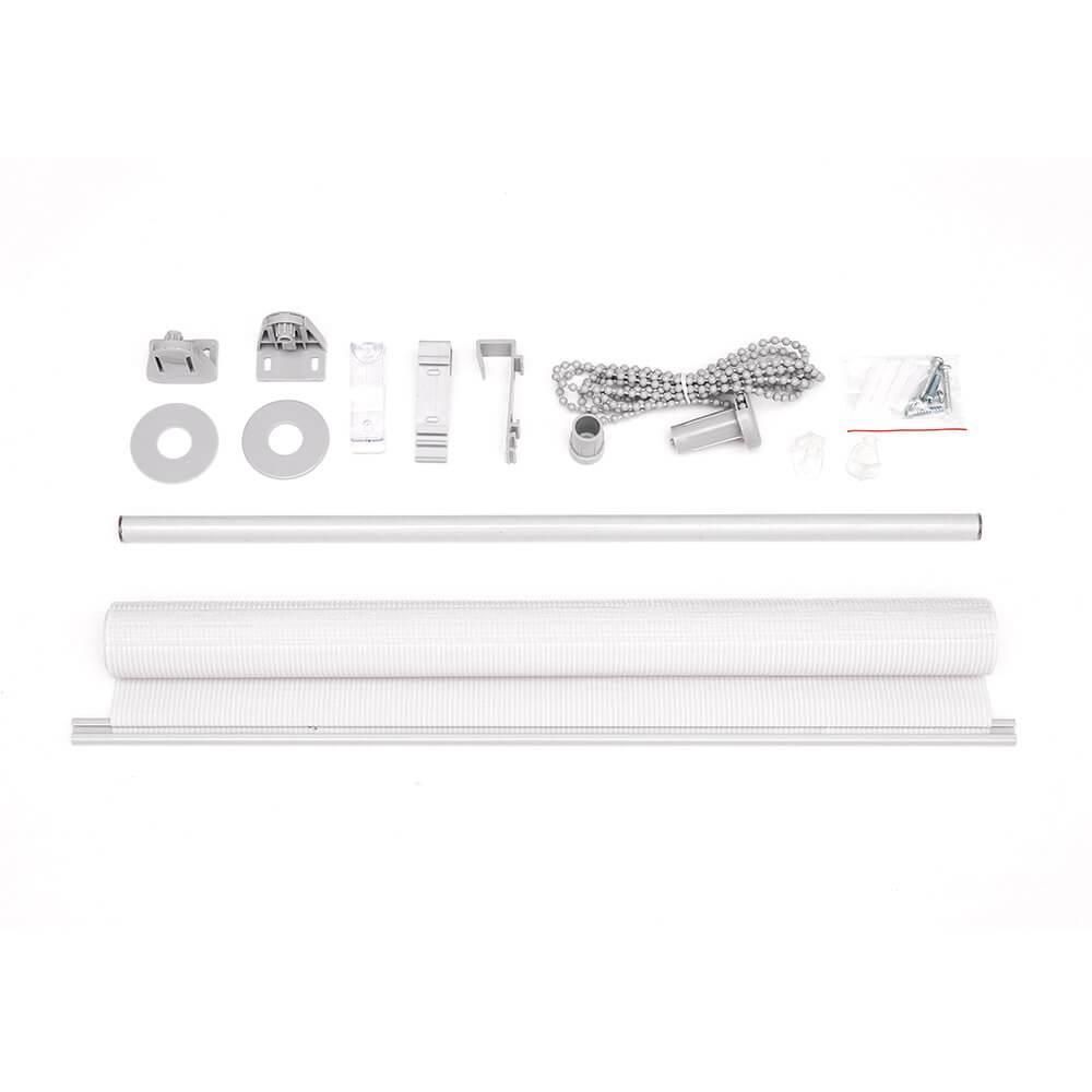 Victoria M. Klemmfix Doppelrollo / Duo Rollo, 60 x 150 cm, dunkelbraun Verdunkelungsrollo mit zwei Stofflagen, ohne Bohren, pflegeleicht