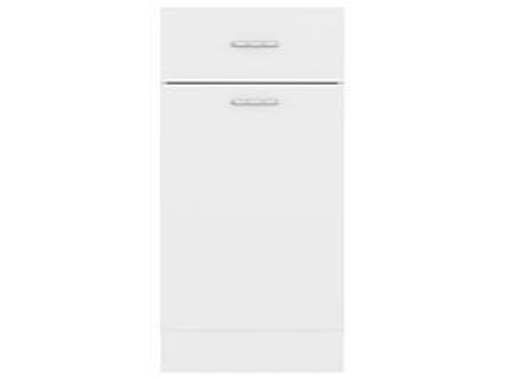 vidaXL Schubunterschrank Lyon Weiß 40x46x81,5 cm Holzwerkstoff