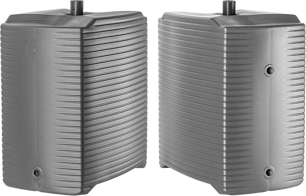 KADAX tonneau d'eau de pluie, réservoir d'eau de pluie modulaire pour le jardin, résistant aux intempéries 126 litres (2x anthracite + collecteur SET A)