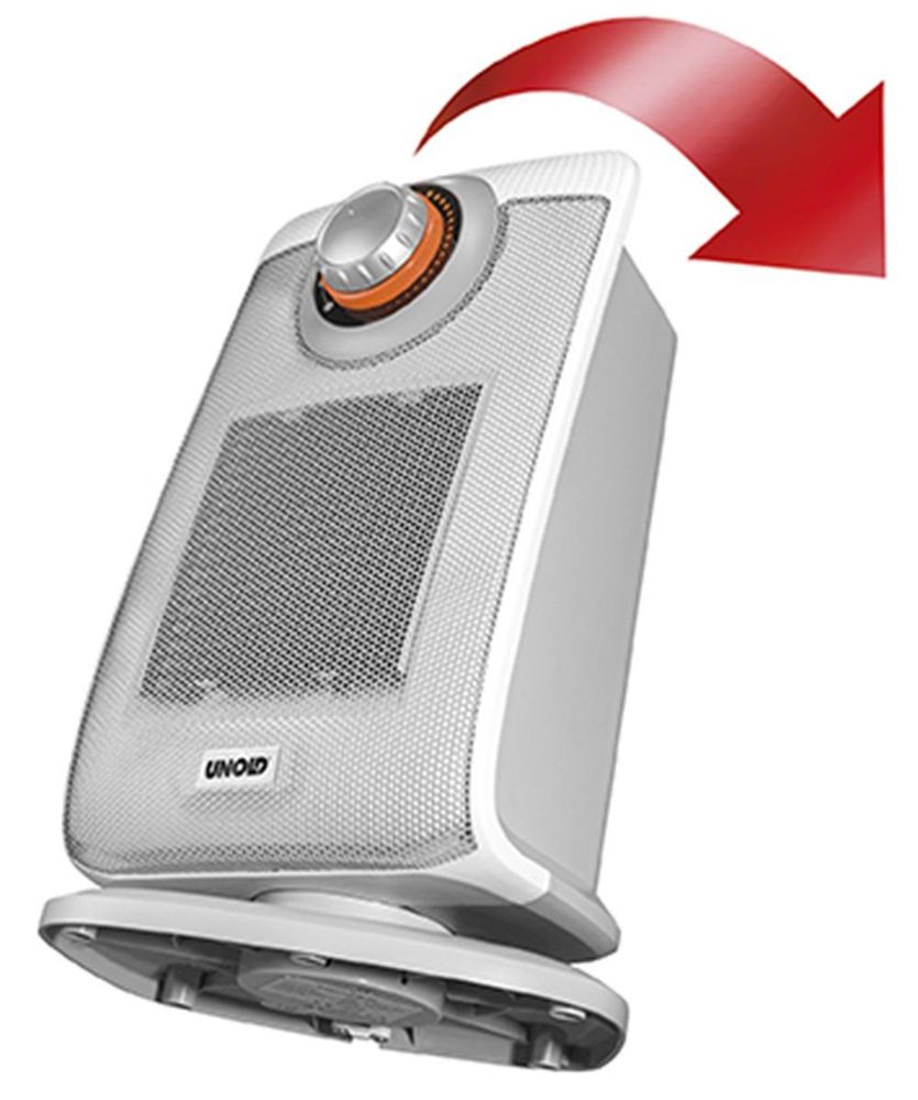 Unold KERAMIK-HEIZLÜFTER Bad, Weiß 86440, Elektrischer Raumheizlüfter, Keramik, 75°, 1,8 m, IP21, Drinnen