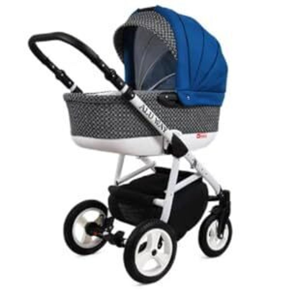 BabyLux® Alu Way | 3in1 Kinderwagen Set | Light Pink | Kombikinderwagen | Kinderwagenset | Buggy