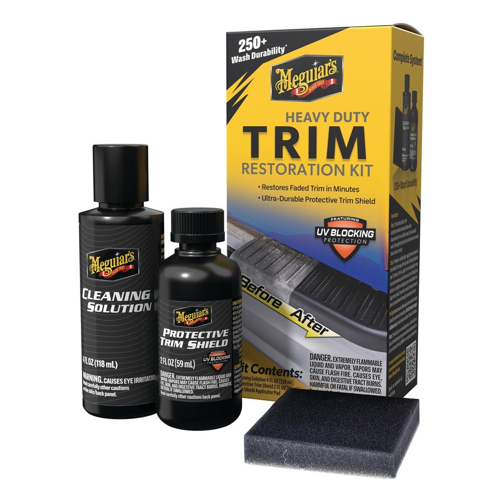 Meguiar's® Heavy Duty Trim Kit - Kunststoffversiegelungs Set Kunststoff-Renovierungsset