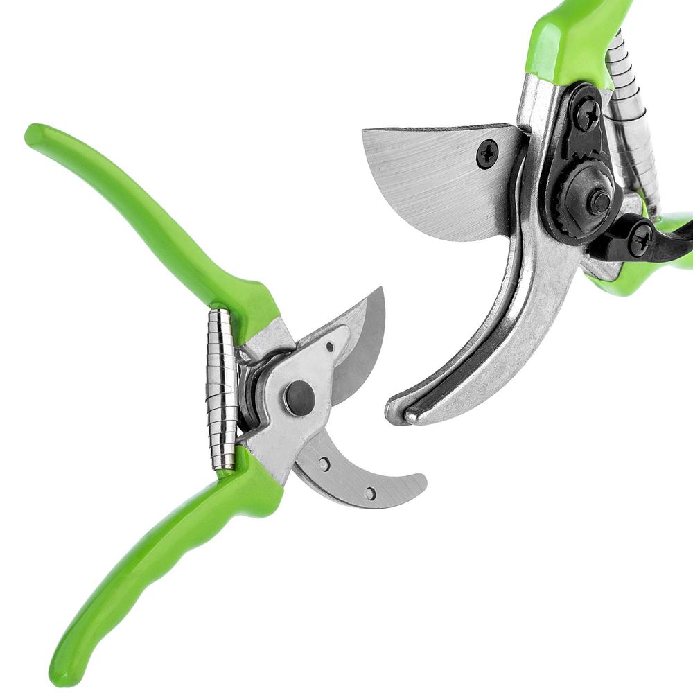 KADAX Bypass-Schere, Astschere und Heckenschere mit rutschfesten Griffen, Gartenschere mit Antihaftbeschichteten Klingen, Gartenwerkzeuge (3er Set: 21cm + 56cm + 61cm)