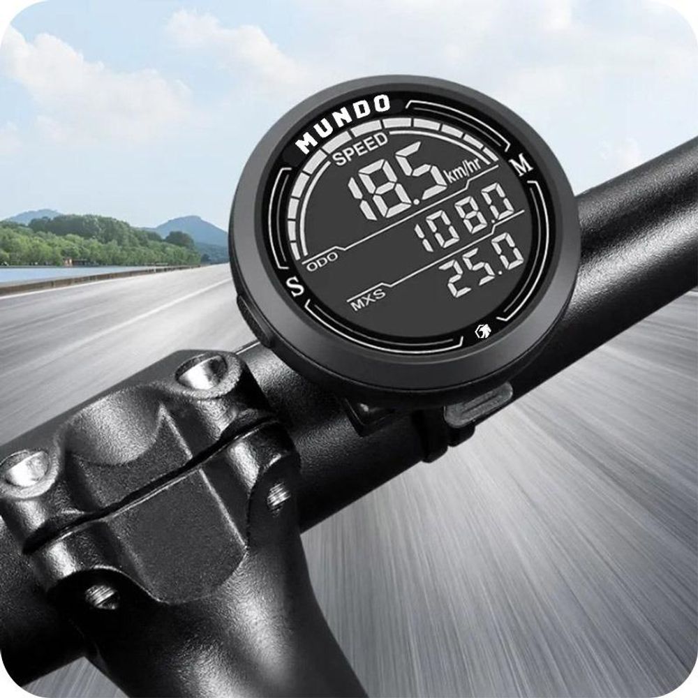 MUNDO® Licznik Rowerowy Bezprzewodowy - Do Roweru Miernik Prędkości Wodoodporny LCD