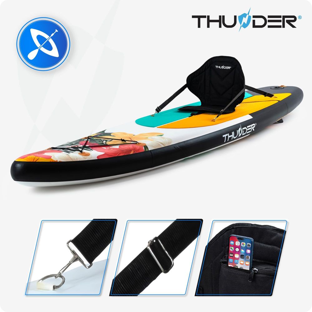 Thunder Nox 320 Stand Up Paddle Board 320 x 75 x 15 cm Orange Weiß 150 kg