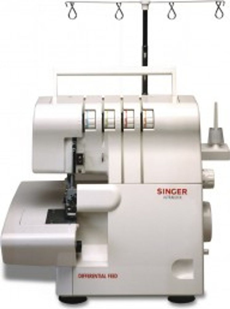 SINGER 14SH654, Weiß, Overlock, 4 Step, 4 mm, 6.7 mm, Elektro
