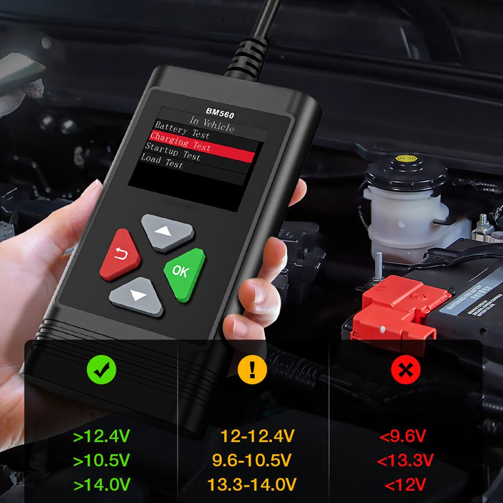 KFZ Batterietester mit LCD Display 5V 12V bis 20V Universal Knopfzellen Multifunktion Profi Akku Testgerät Battery Batteriekapazitätstester Reto