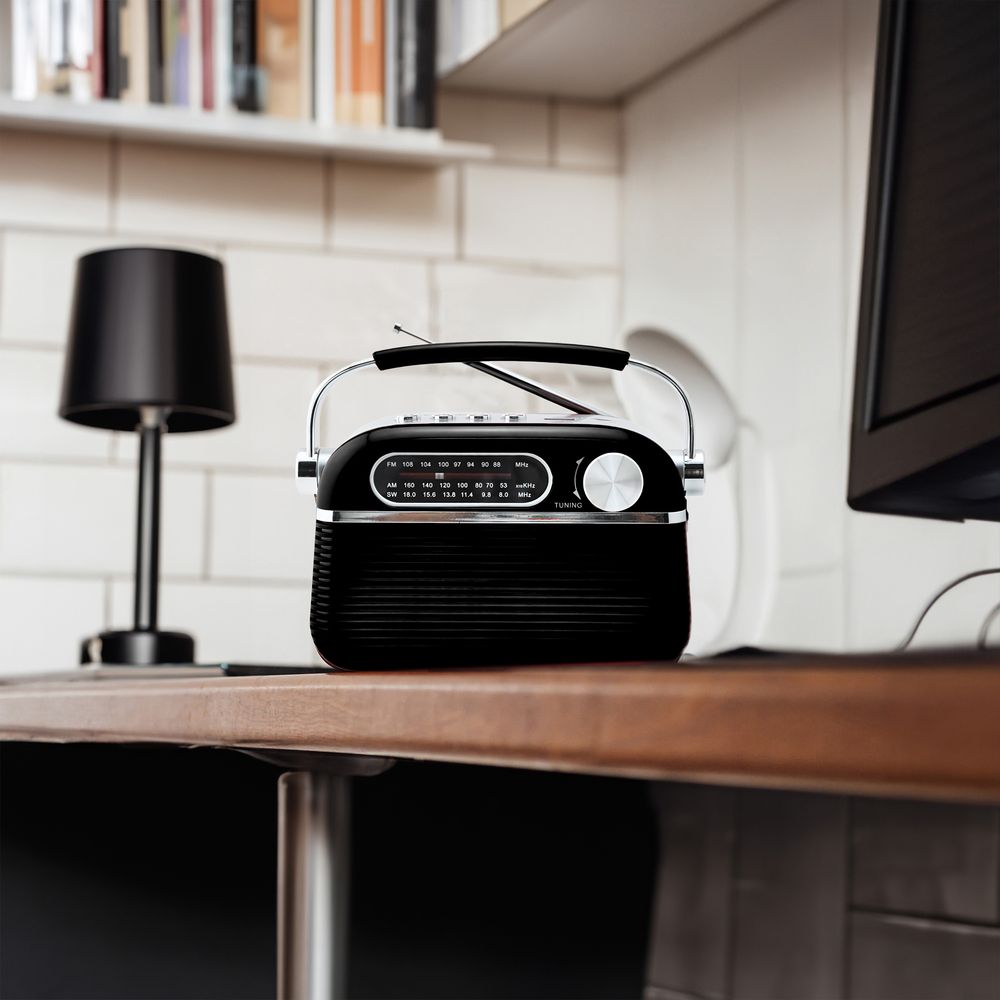 Retro Radio Lautsprecher Vintage Radio 1200 mAh Tragbares FM AM SW Küchenradio Retrofür Büro Zuhause Kofferradio Retoo