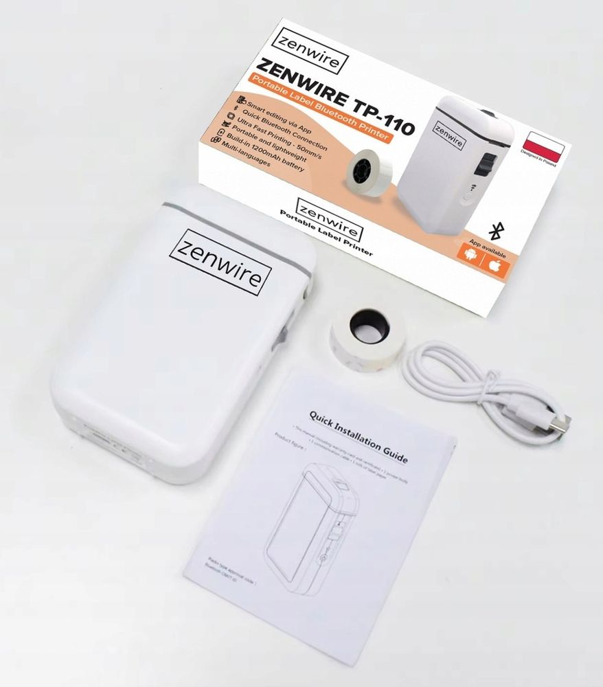 Mini-Drucker - Thermodrucker - tragbar - für Etiketten und Aufkleber - Bluetooth USB-C