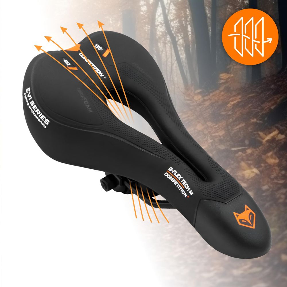 Komfortní Měkké Gelové Sedlo Na Kolo Mtb Velikost M Ergonomický Tvar Účinně Tlumí Nárazy A Zajišťuje Pohodlnou Jízdu Bez Bolesti I Na Dlouch Výletec