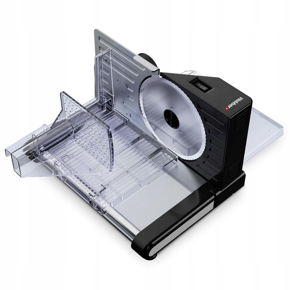 Skládací elektrický kráječ Webber INOX s tloušťkou 11 cm
