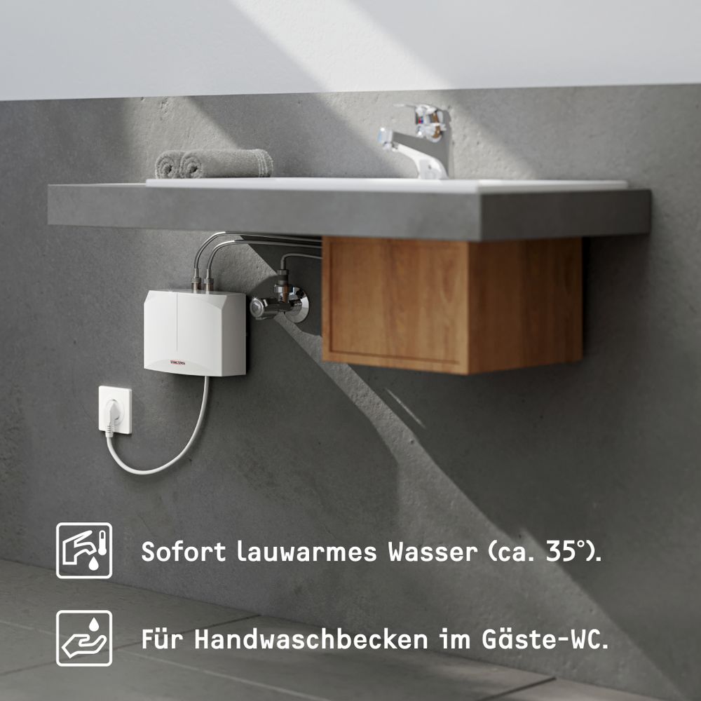Wo nutze ich den Mini-Durchlauferhitzer?
