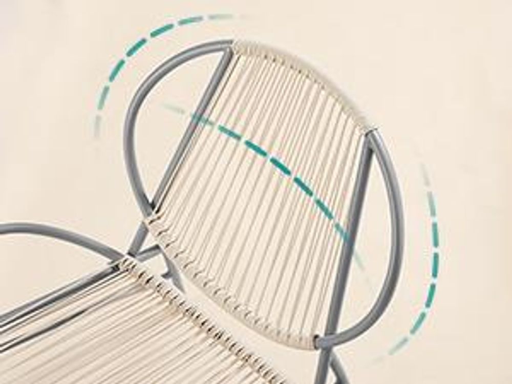 SONGMICS Balkonmöbel 3er Set, Gartenmöbel-Set mit Tisch und 2 Stühlen, PE-Polyrattan, grau