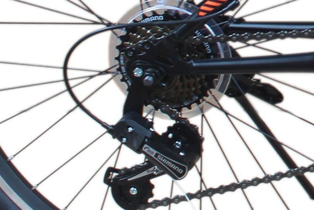 26 Zoll Kinderfahrrad mit SHIMANO 21-Gang und Beleuchtung Gabelfederung Gelb