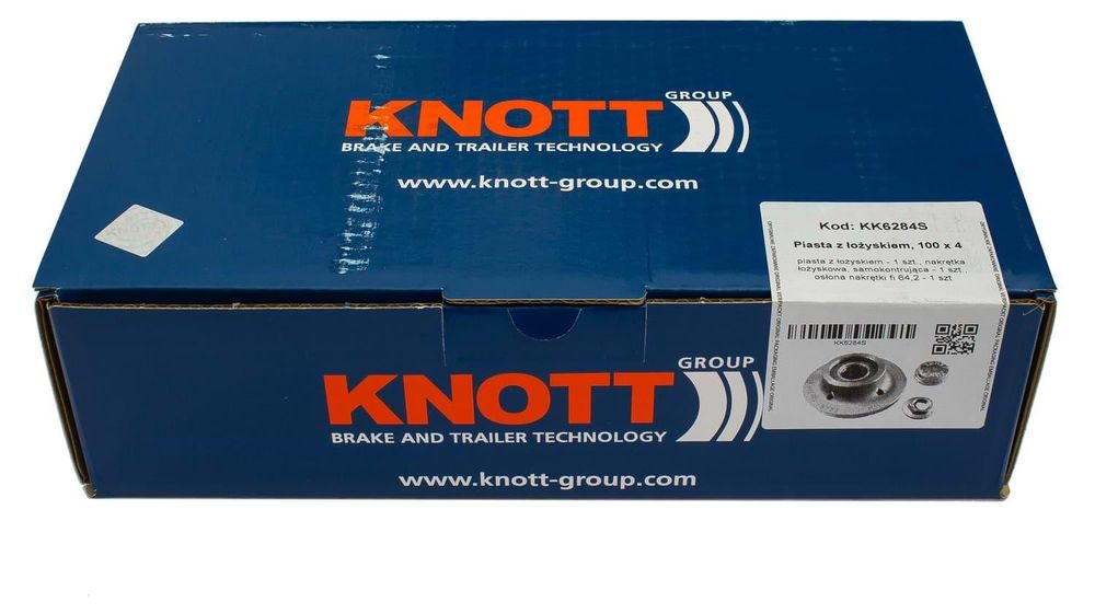 KNOTT Radlager-Set 100x4 Radnabe für ungebremste Anhänger VG7 und VG10