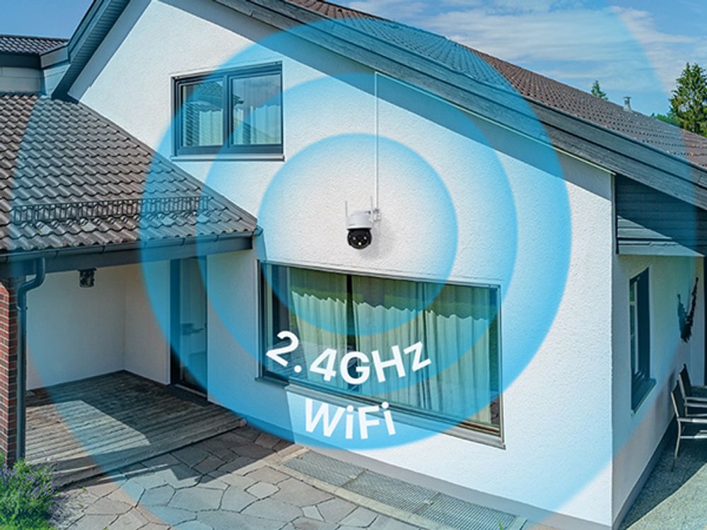ZOSI WIFI 2MP IP NETZWERK CAMERA Pan/Tilt Überwachungskamera Aussen WLAN, 355°/140° Schwenkbar 1080P IP Kamera Plug-in Strom, Auto Track, 2-Wege-Audio