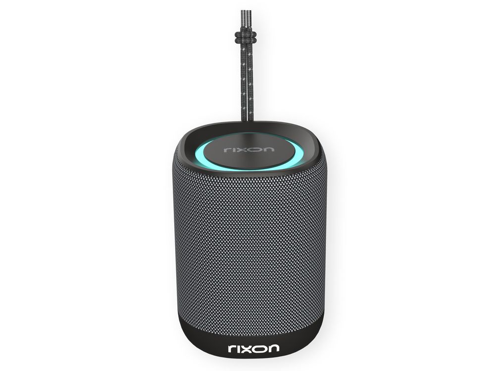 Rixon Spirit – 15W Bluetooth Lautsprecher, Tragbarer Kabelloser Lautsprecher IPX5 Wasserschutz, 18 h Akkulaufzeit, Bluetooth 5.3, TwinStream