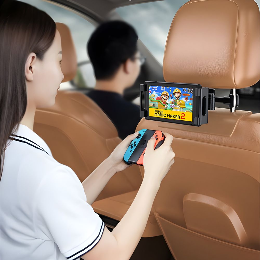 360 Grad KFZ Kopfstützen Tablet Halterung Halterung kompatibel mit Switch, iPad, Galaxy Tab, Smartphone, Universal Halter von 14-25 cm Breite Retoo