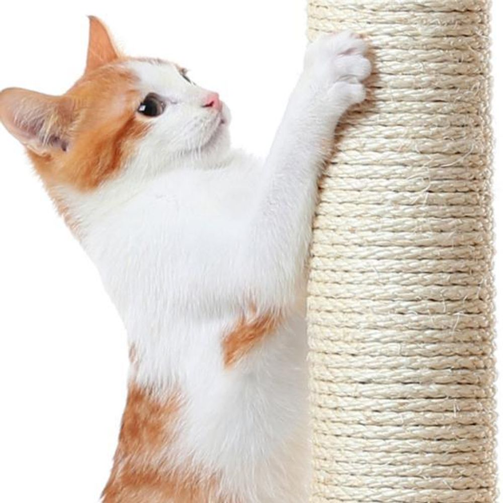 Yaheetech Kratzbaum 175 cm hoch, mit Sisal-Säulen, Plattformen, Korb, Hängematte, Plüschball, für 3-4 Katzen, Dunkelgrau