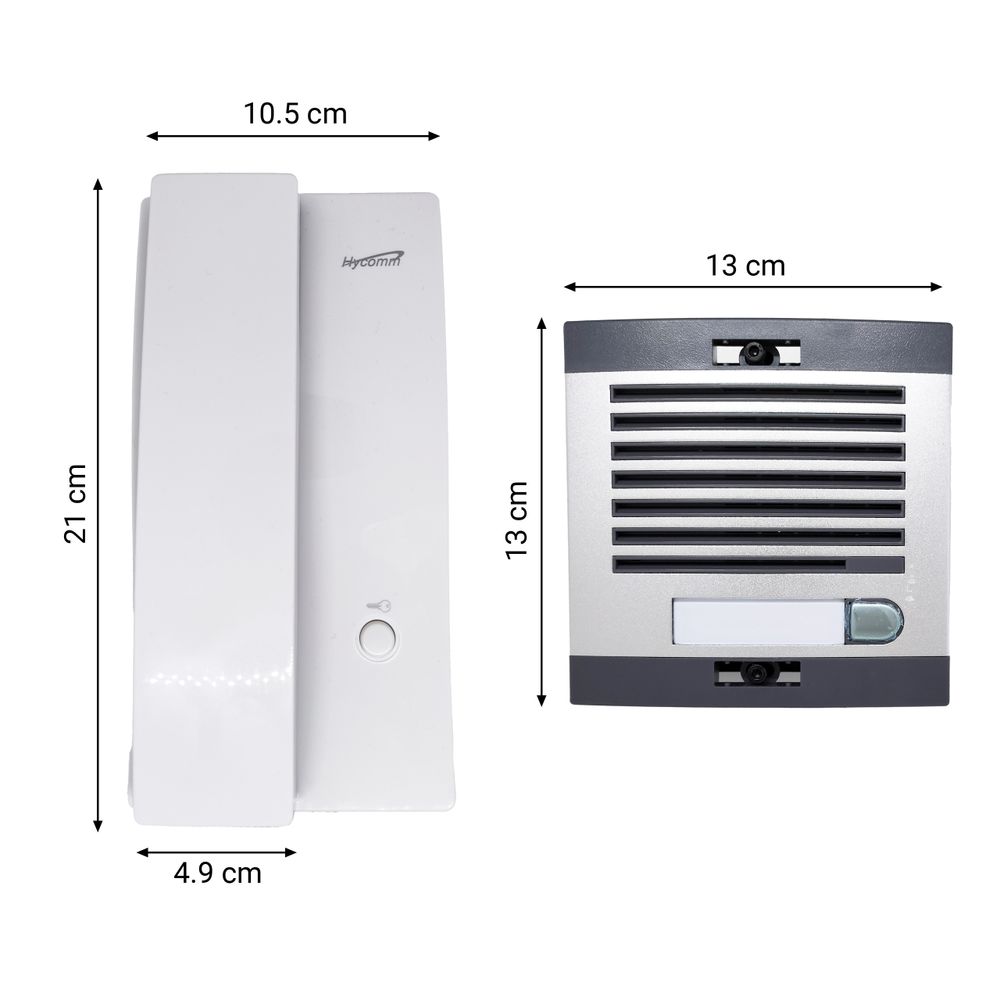 Intercom Gegensprechanlage Einfamilienhaus für Unterputz Türklingel 230 V AC 1 Wohnung Audio-Türsprechanlage Nachname Hintergrundbeleuchtung Retoo