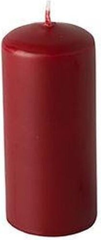 Papstar Stumpenkerzen Ø 40 mm 90 mm bordeaux, 4 x 10 Stück
