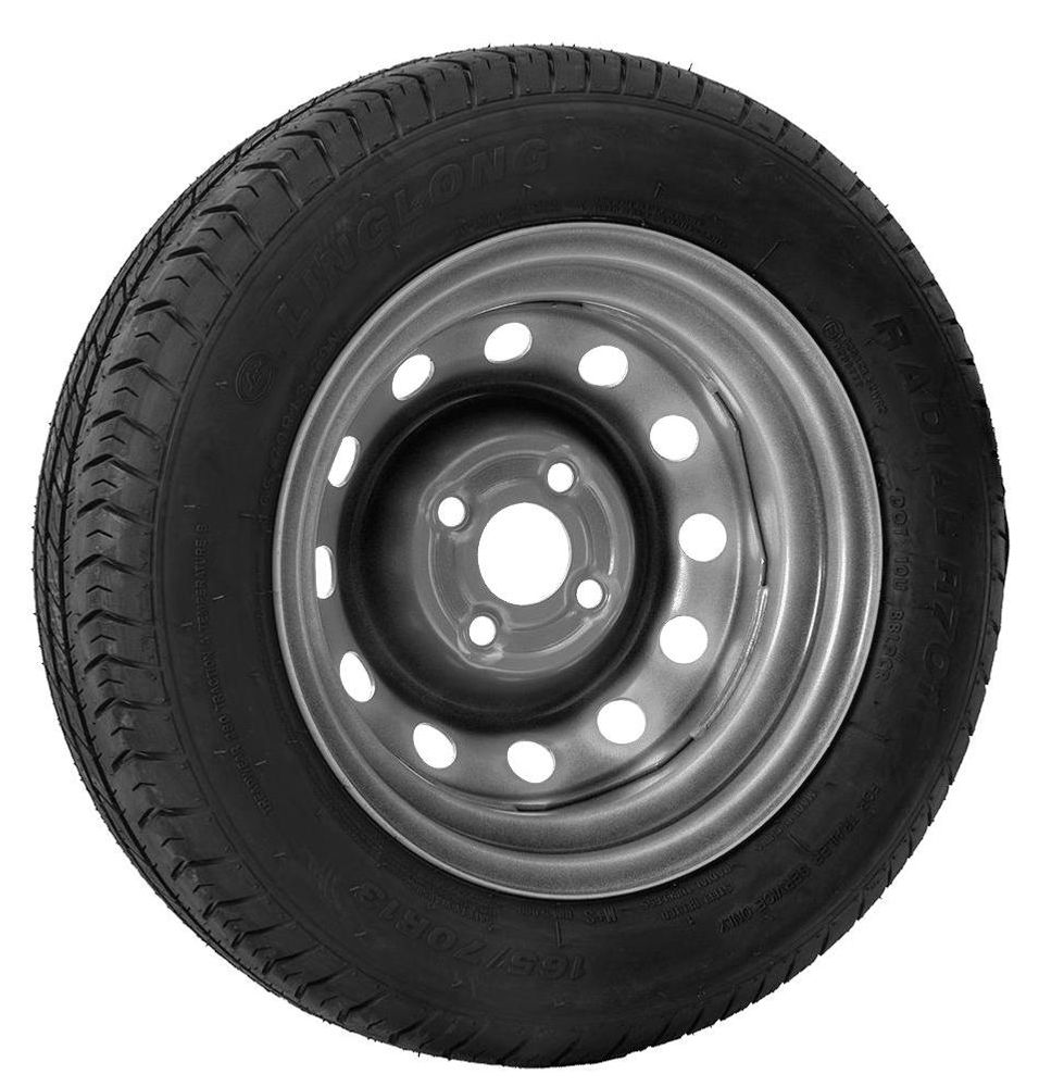 UNITRAILER Komplettrad 165/70 R13 für leichte PKW- und Gartenanhänger